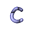 GIF animado (27825) Letra minuscula c azul