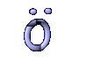 GIF animado (27838) Letra minuscula o dieresis