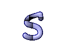 GIF animado (27842) Letra minuscula s azul