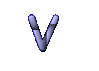 GIF animado (27846) Letra minuscula v azul