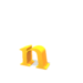 GIF animado (25753) Letra n amarilla saltando