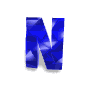 GIF animado (27581) Letra n azul