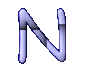 GIF animado (27851) Letra n azul