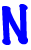 GIF animado (27953) Letra n azul