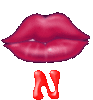 GIF animado (26342) Letra n besos