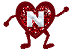 GIF animado (26724) Letra n corazon brazos