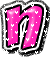 GIF animado (26548) Letra n corazoncitos rosas