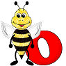 GIF animado (28604) Letra o abeja