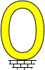 GIF animado (25505) Letra o amarilla divertida