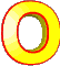 GIF animado (25728) Letra o amarilla roja