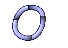 GIF animado (27852) Letra o azul