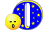 GIF animado (28057) Letra o azul