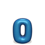 GIF animado (28083) Letra o azul