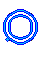 GIF animado (27439) Letra o azul mayuscula