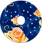 GIF animado (28178) Letra o estrellas rosas mayuscula