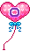 GIF animado (27091) Letra o globos romanticos