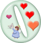 GIF animado (27195) Letra o romantica corazoncitos