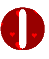 GIF animado (27247) Letra o romantica roja