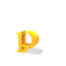 GIF animado (25755) Letra p amarilla saltando
