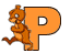 GIF animado (28784) Letra p ardillas