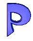GIF animado (27696) Letra p azul