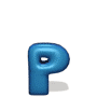 GIF animado (28084) Letra p azul