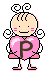 GIF animado (26305) Letra p bebes