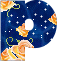 GIF animado (28179) Letra p estrellas rosas
