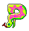 GIF animado (29776) Letra p forma animal