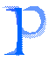 GIF animado (28128) Letra p mayuscula azul