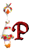 GIF animado (28984) Letra p pato