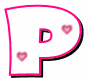 GIF animado (27170) Letra p romantica