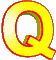 GIF animado (25730) Letra q amarilla roja