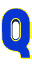 GIF animado (27610) Letra q azul