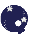 GIF animado (28227) Letra q azul estrellas