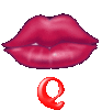GIF animado (26345) Letra q besos