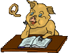 GIF animado (29254) Letra q cerdo