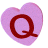 GIF animado (26753) Letra q corazon caramelo