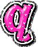 GIF animado (26551) Letra q corazoncitos rosas