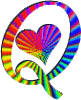 GIF animado (26789) Letra q corazones colores