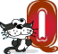 GIF animado (29804) Letra q gato