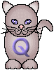 GIF animado (29995) Letra q gato color