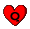GIF animado (27145) Letra q mini corazon