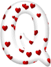 GIF animado (27223) Letra q romantica corazones