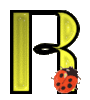 GIF animado (25617) Letra r amarilla mayuscula mariquita