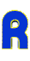 GIF animado (27611) Letra r azul