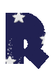 GIF animado (28228) Letra r azul estrellas