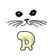 GIF animado (29839) Letra r bigotes gato