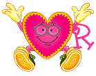 Imagen GIF de Letra r corazon animado
