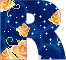 GIF animado (28184) Letra r estrellas rosas mayuscula